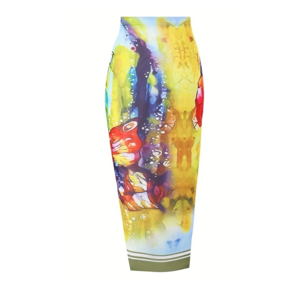 One Piece Swimsuit with Coordinating Wrap Sarong Coverup NWT - Picture 7 of 15